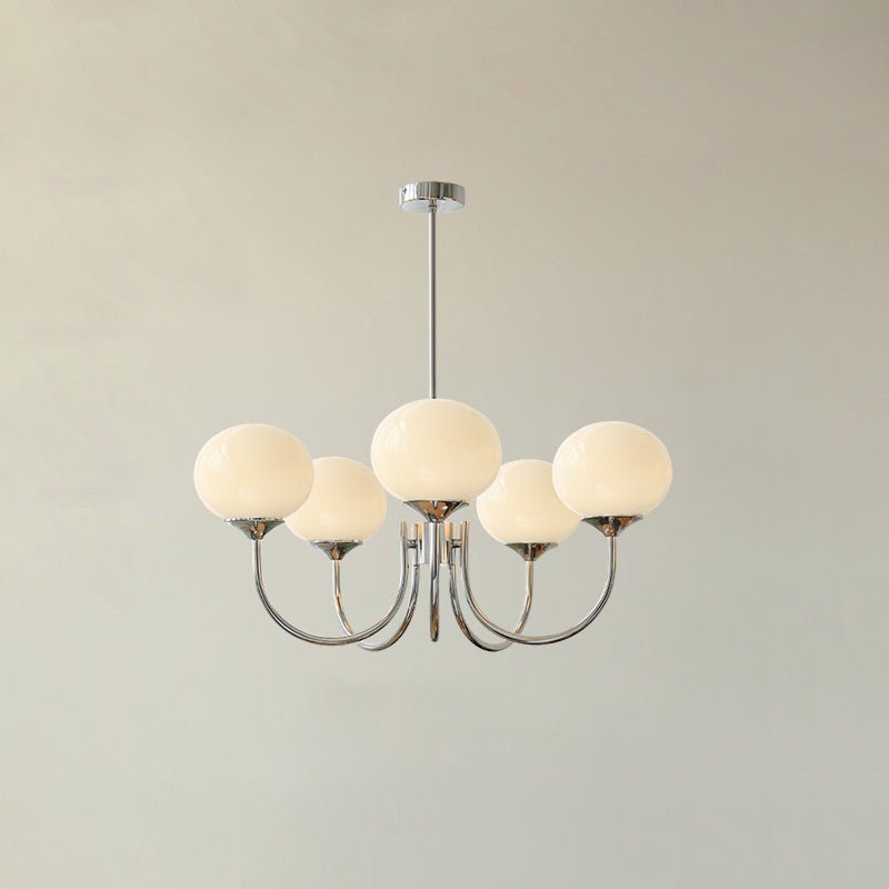 Glazen bolvorm kroonluchter plafondlamp