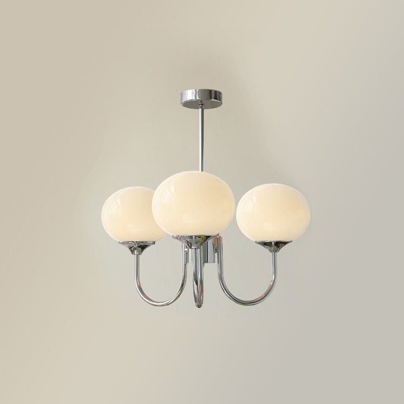 Glazen bolvorm kroonluchter plafondlamp
