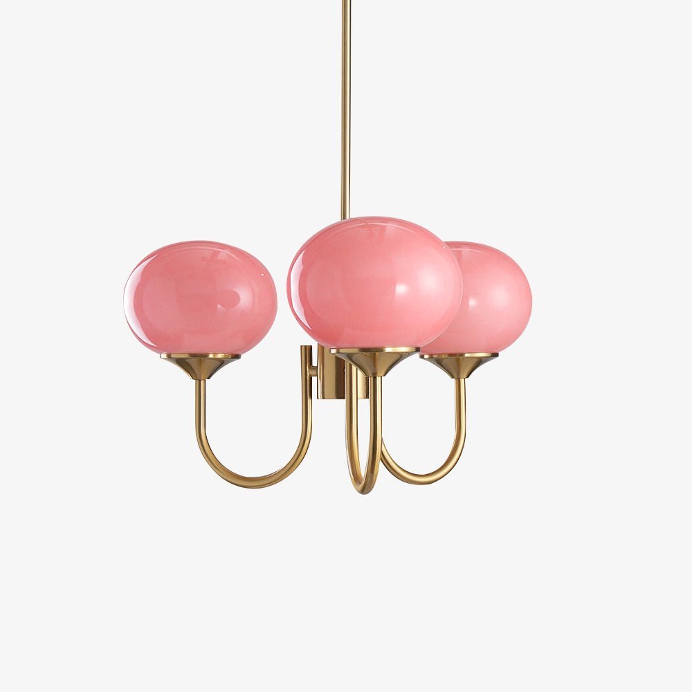Glazen bolvorm kroonluchter plafondlamp