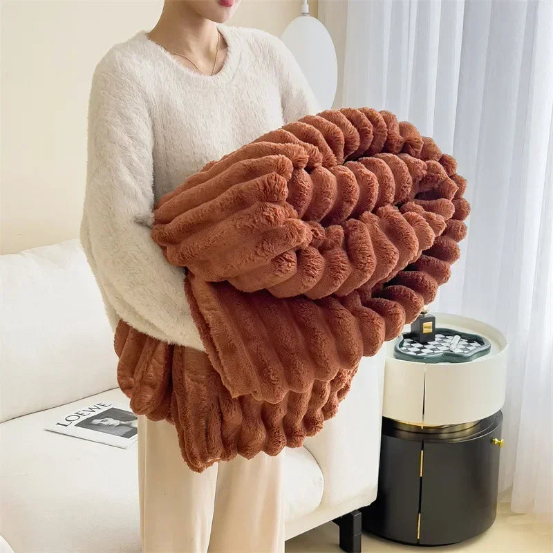 Sherpa Fleece Plaid Warme Winterdeken