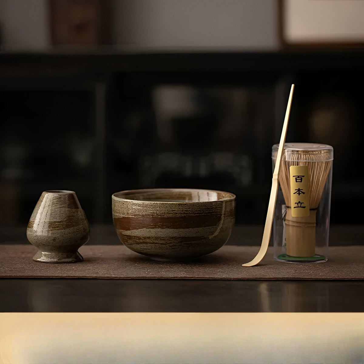 Traditionele 4-Delige Matcha Theeset