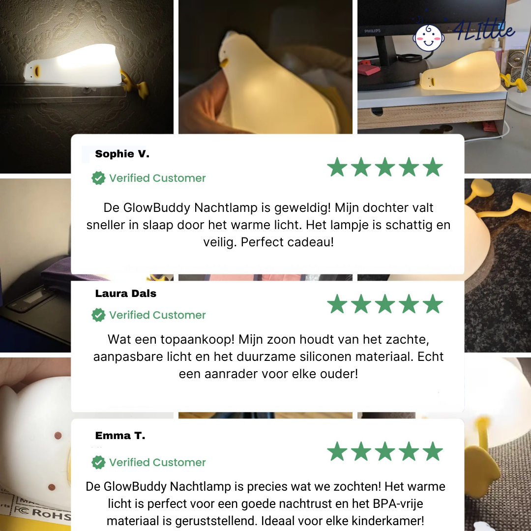 GlowBuddy siliconen nachtlamp