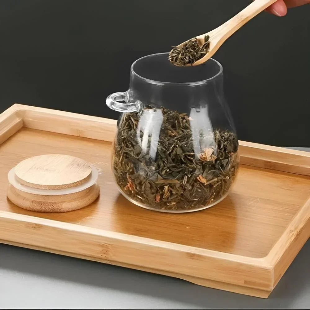 Natura glazen voorraadpot