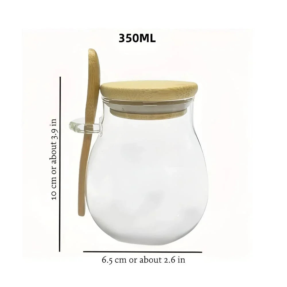 Natura glazen voorraadpot