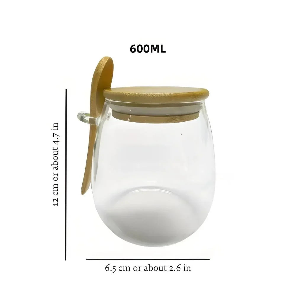 Natura glazen voorraadpot