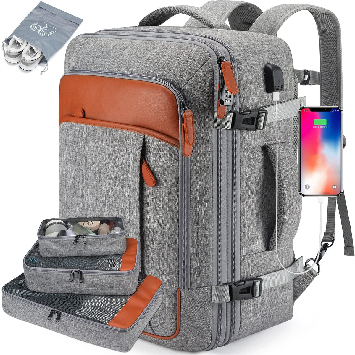 Cabin Rugzak Met Schoenenvak & USB-Poort