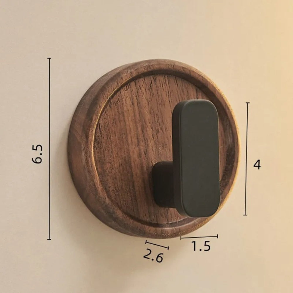Nora minimalistische houten muurhaak