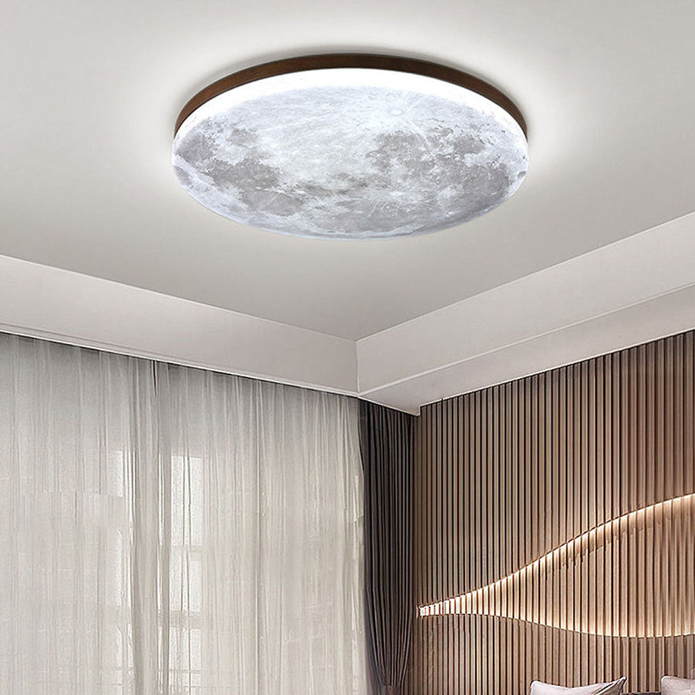 Lunaro Houten LED Plafondlamp
