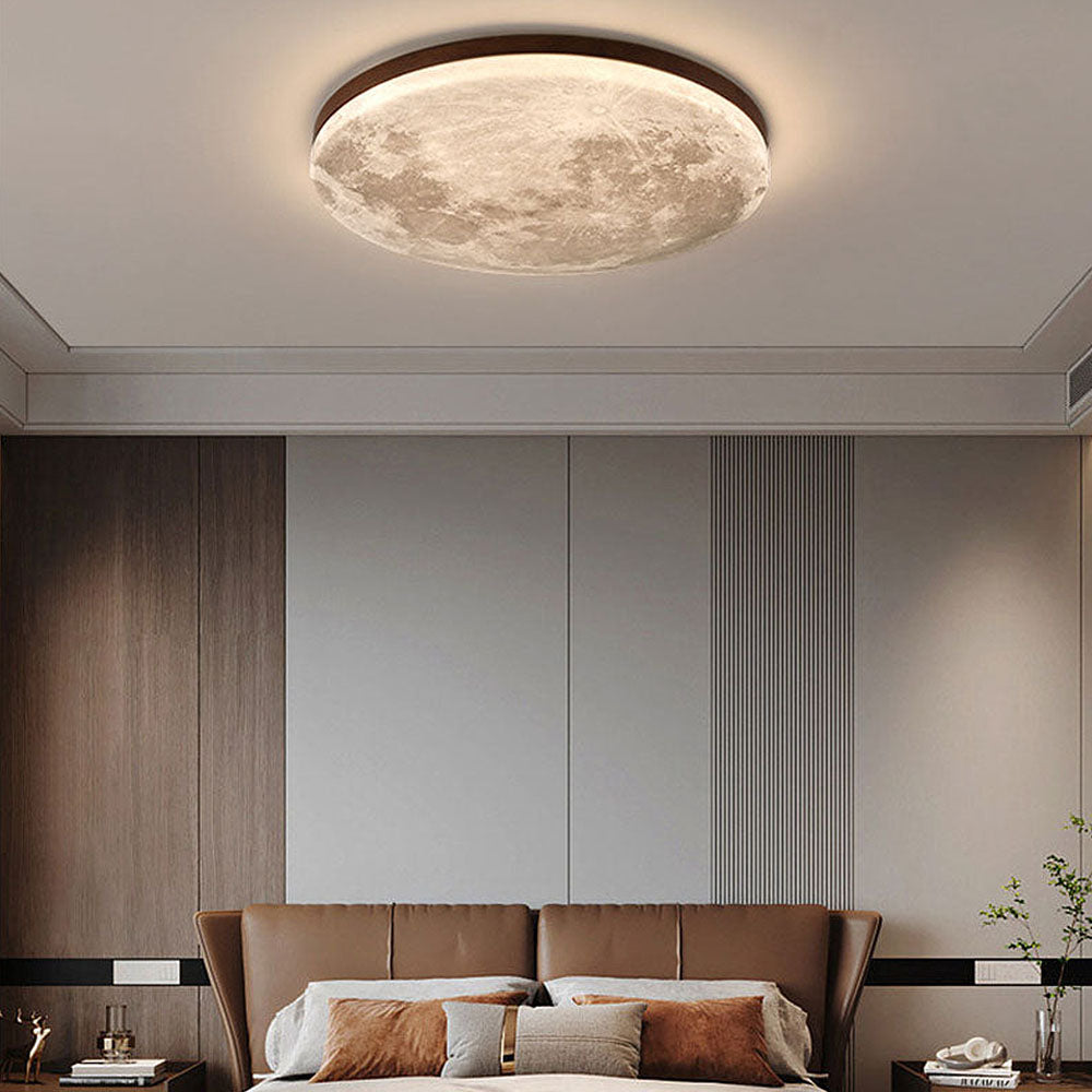 Lunaro Houten LED Plafondlamp