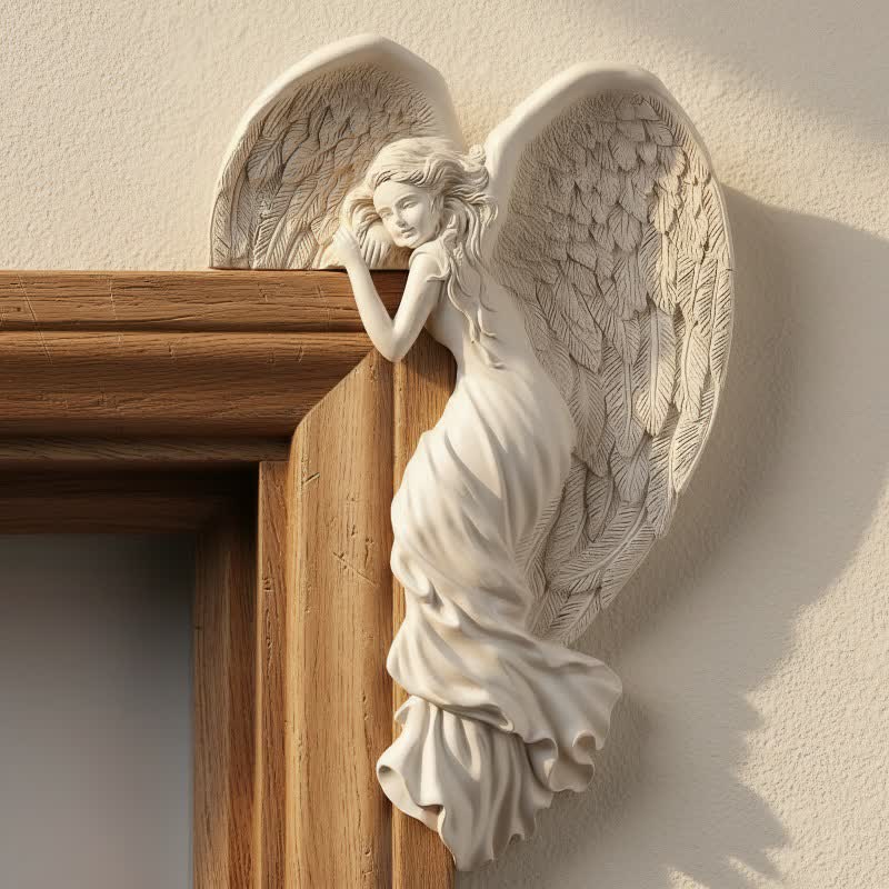 Oriana engelenvleugels deurkozijn sculptuur