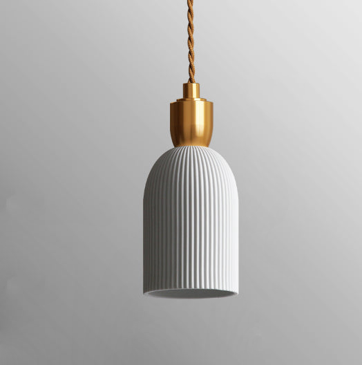 Geplooide keramische hanglamp