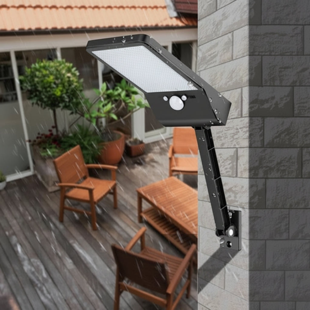 Solar LED-buitenlamp met bewegingssensor