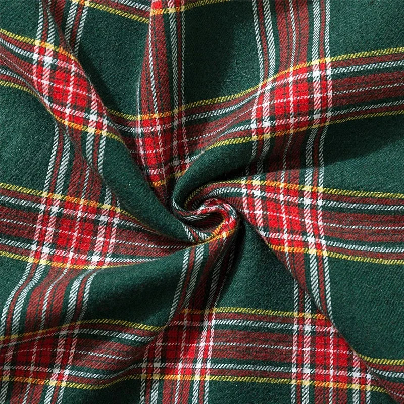 Kerst Plaid Kussenhoes met Sneeuwvlokmotief
