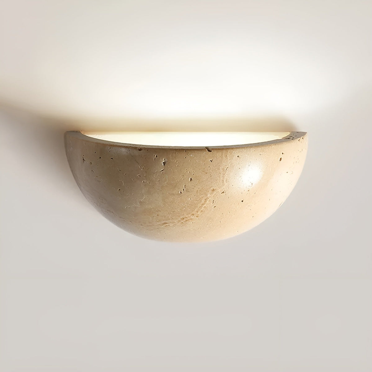 Halfronde LED Wandlamp Wabi-Sabi