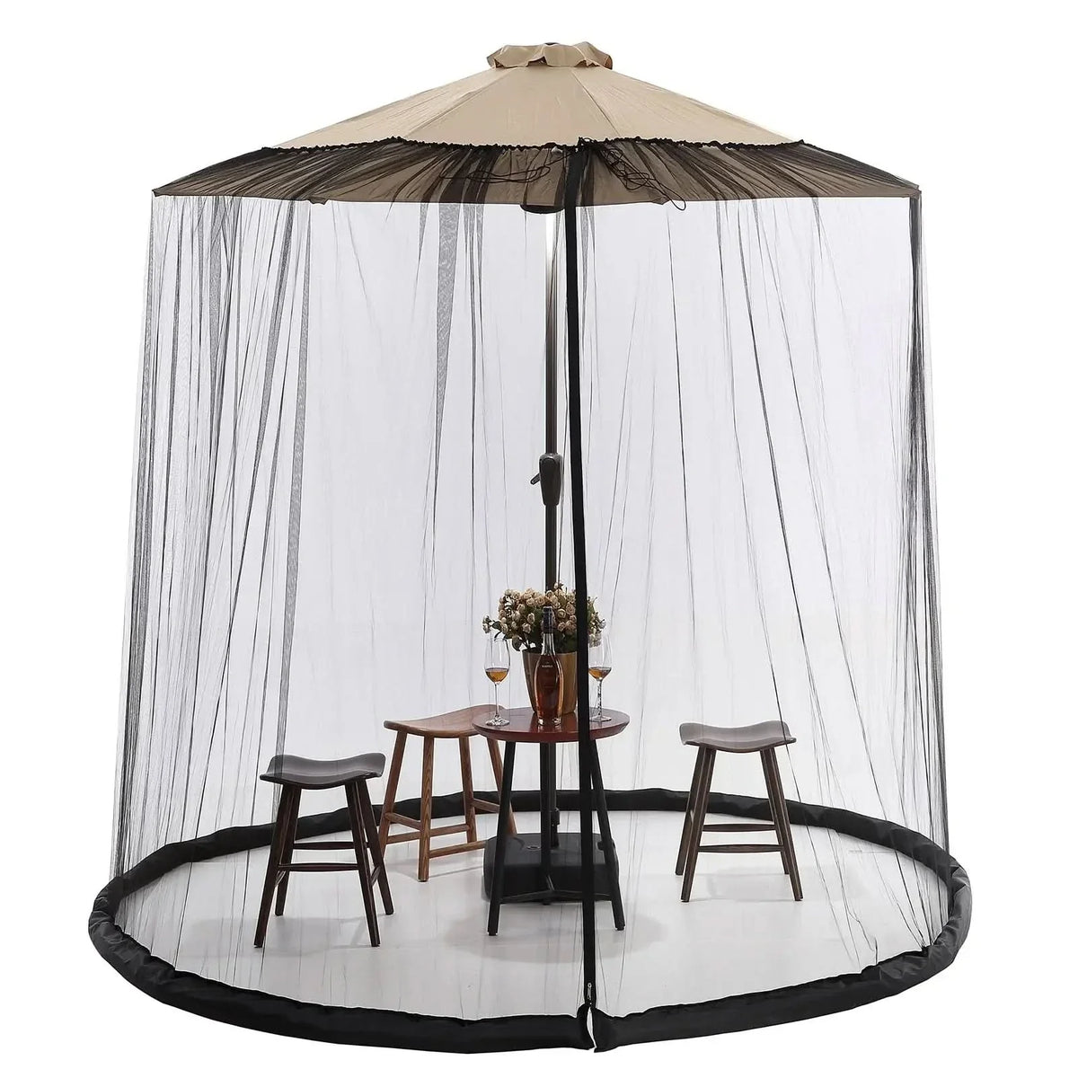 Parasol klamboe met ritssluiting