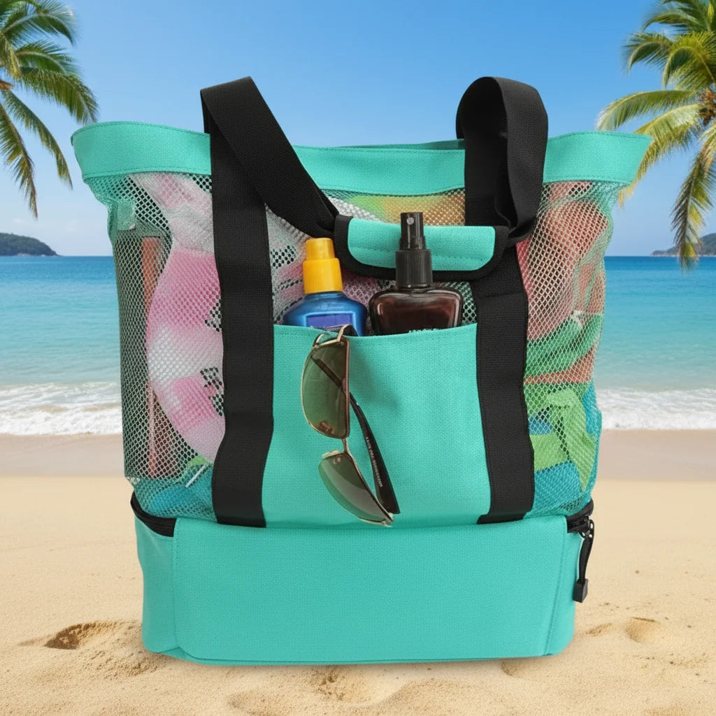 Waterdichte Strand- en Picknicktas met Mesh