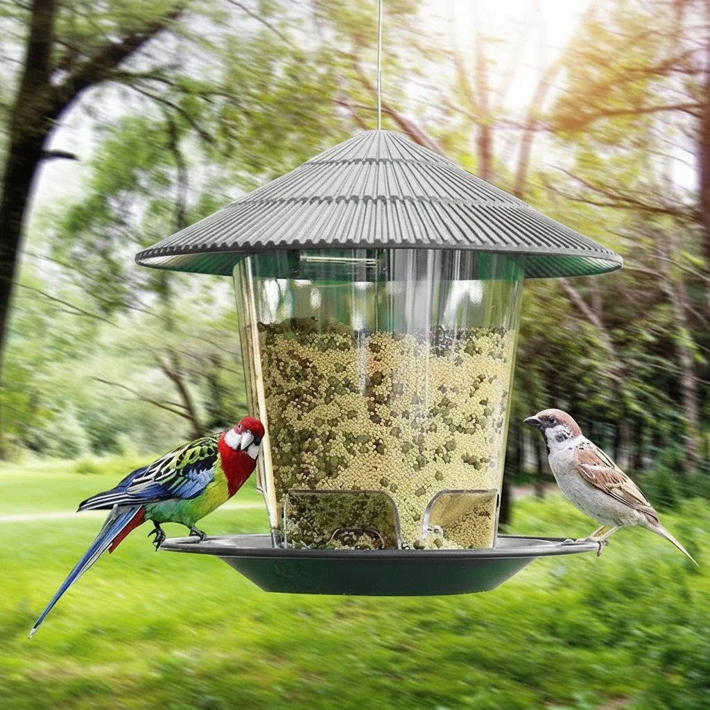 Automatische Vogelvoederbak met Voetactivatie