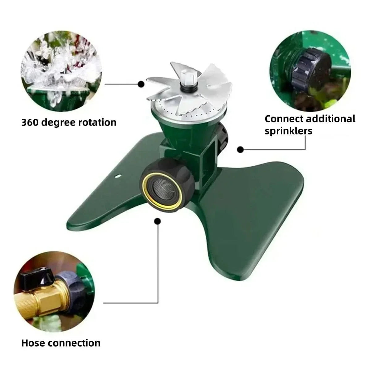HydroSpin 360 roterende tuinsproeier