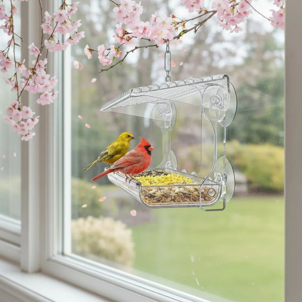 Transparant Raam Vogelvoederhuisje
