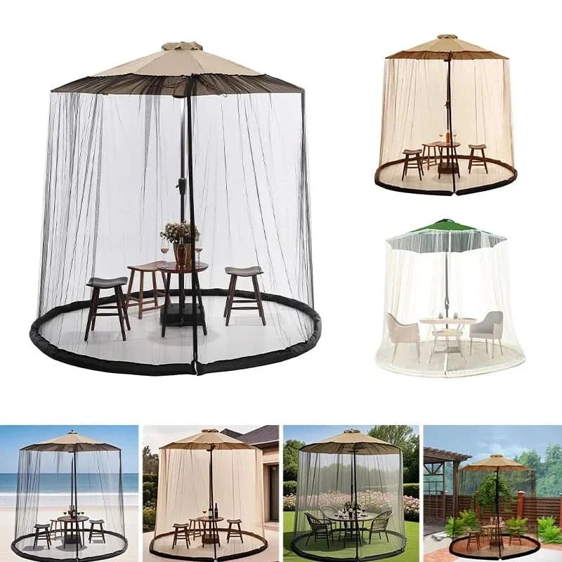 Parasol klamboe met ritssluiting