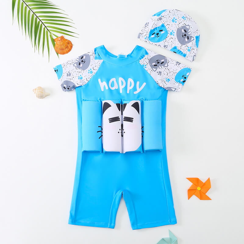 Drijfpak Kind Zwemkleding Met Drijvers