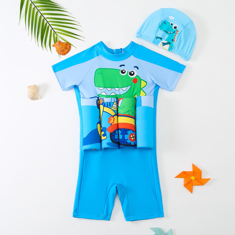Drijfpak Kind Zwemkleding Met Drijvers