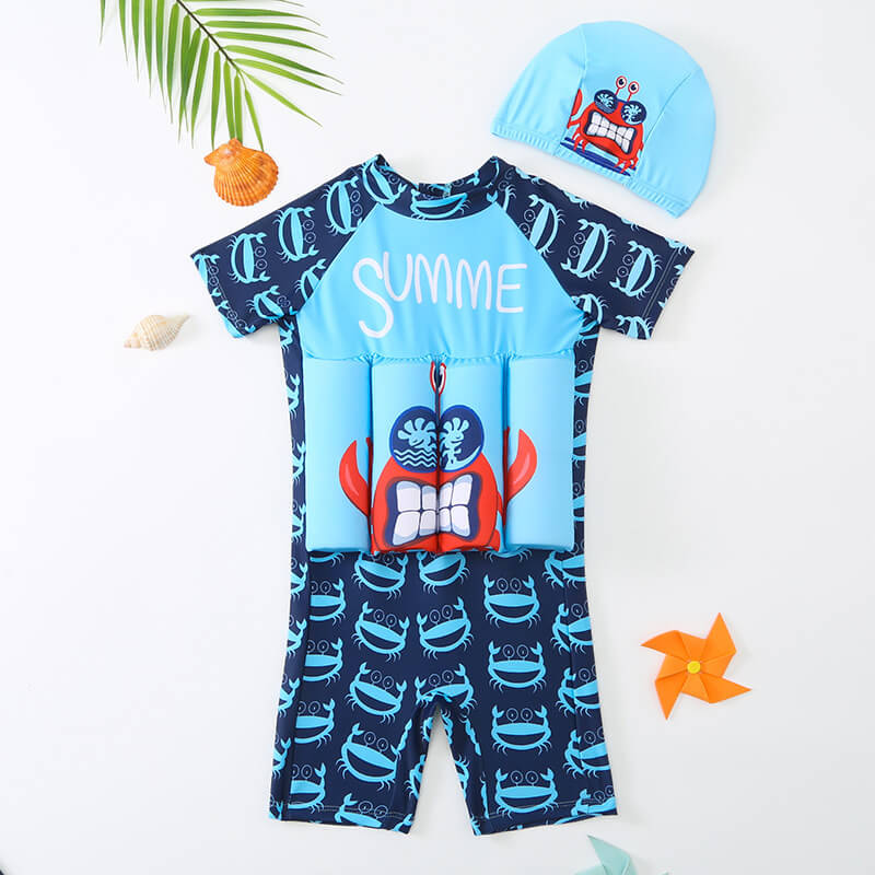 Drijfpak Kind Zwemkleding Met Drijvers