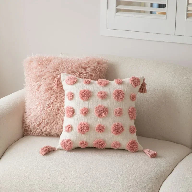 Sienna Geometrische Tufted Kussenhoes
