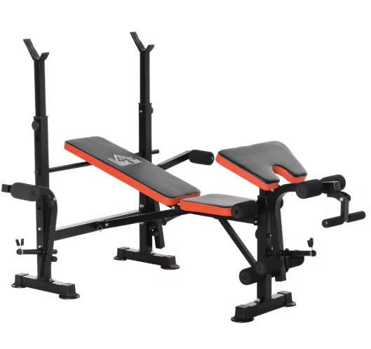 Verstelbare Fitnessbank Met Barsteun En Beenkrul