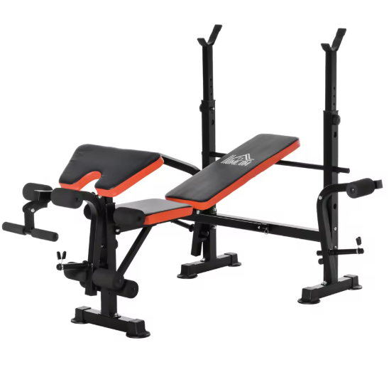 Verstelbare Fitnessbank Met Barsteun En Beenkrul