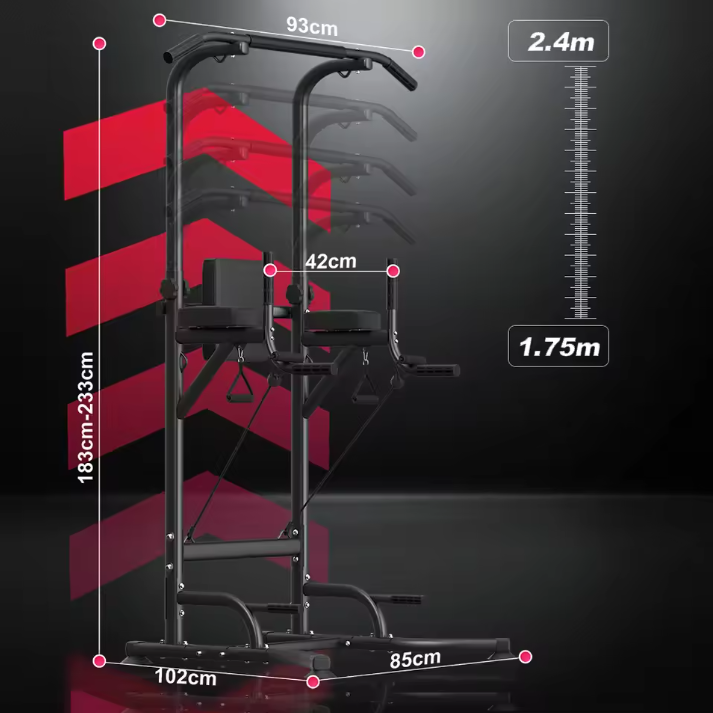 Multifunctionele Power Tower Dip Station