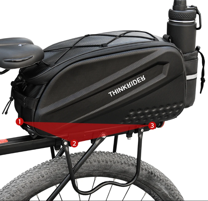 Harde Shell Fietstas Bagagedrager 14L
