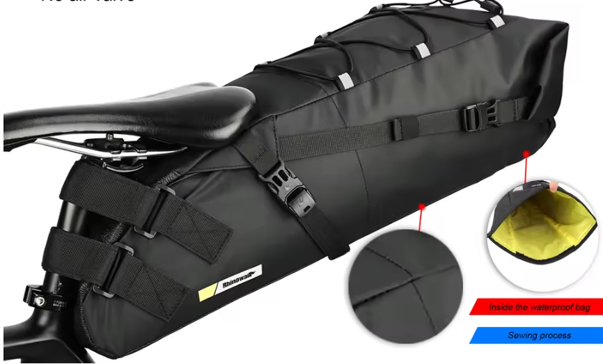 Waterdichte Fiets Zadeltas 13L Met Stabilizer