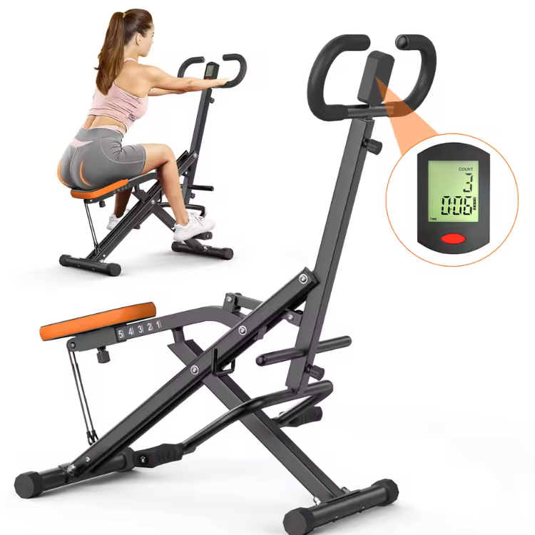 Opvouwbare Squat Machine met LCD Monitor