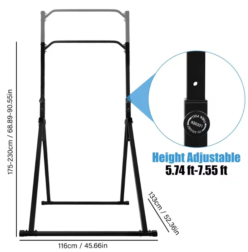 In Hoogte Verstelbaar Pull-Up Bar Station