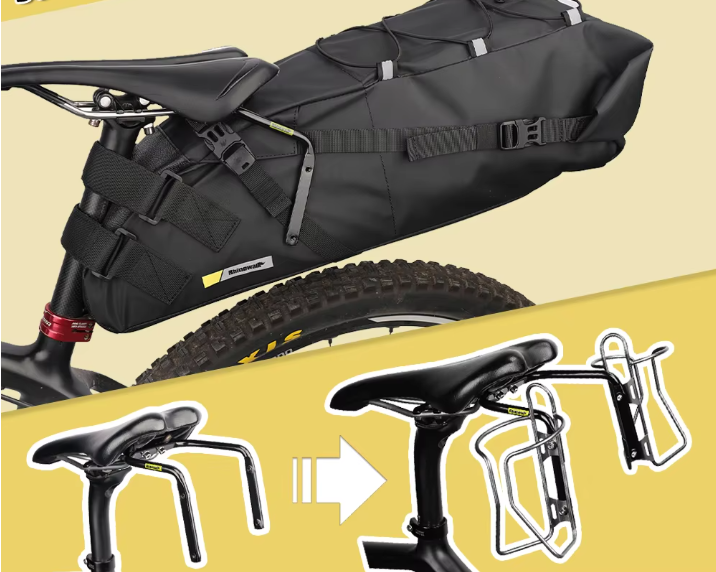 Waterdichte Fiets Zadeltas 13L Met Stabilizer