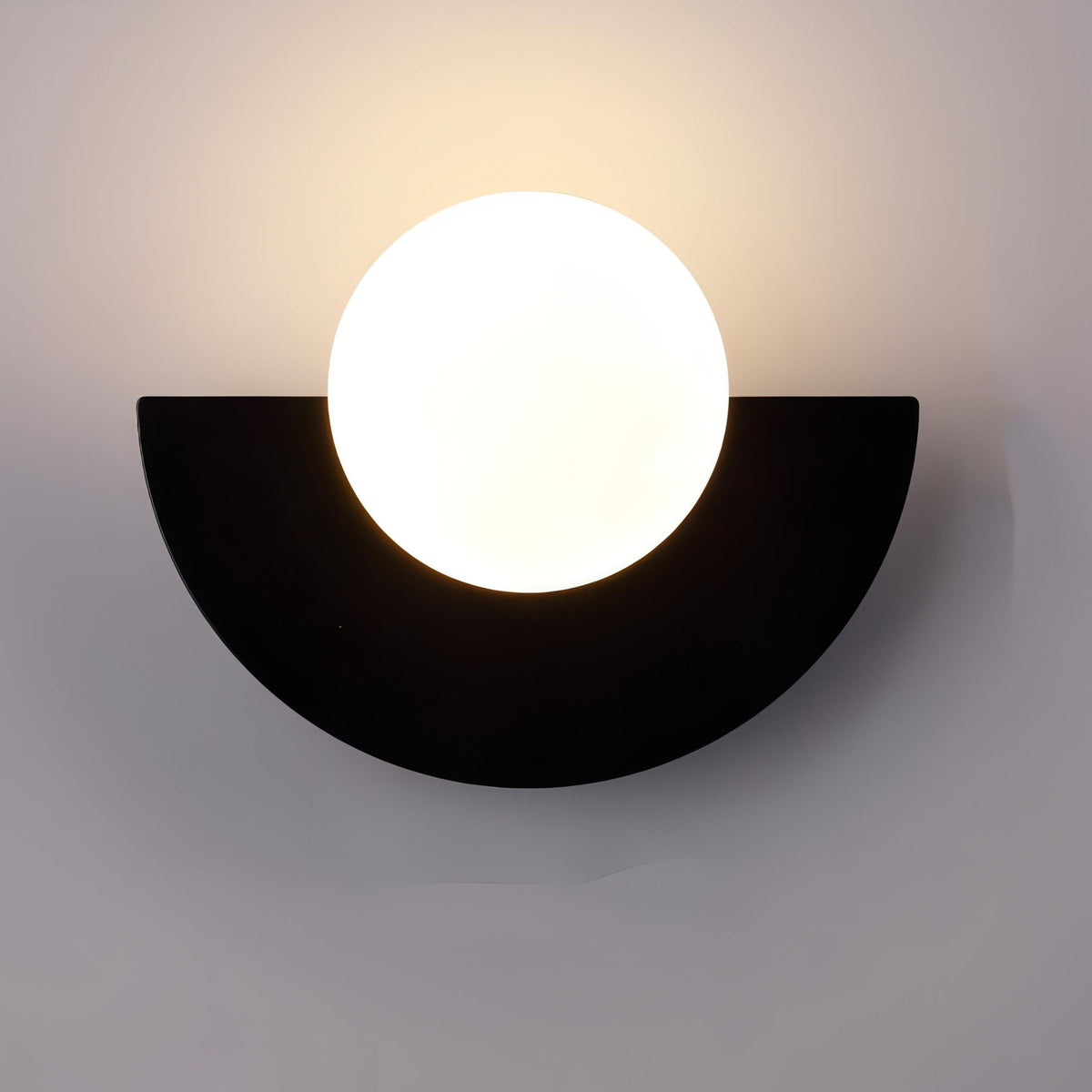 Halfronde Scandinavische LED Wandlamp