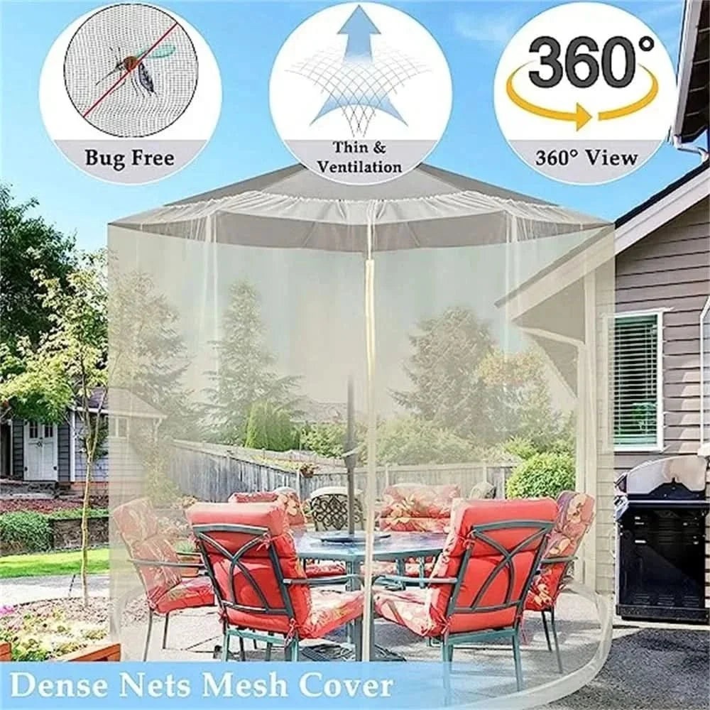 Parasol klamboe met ritssluiting