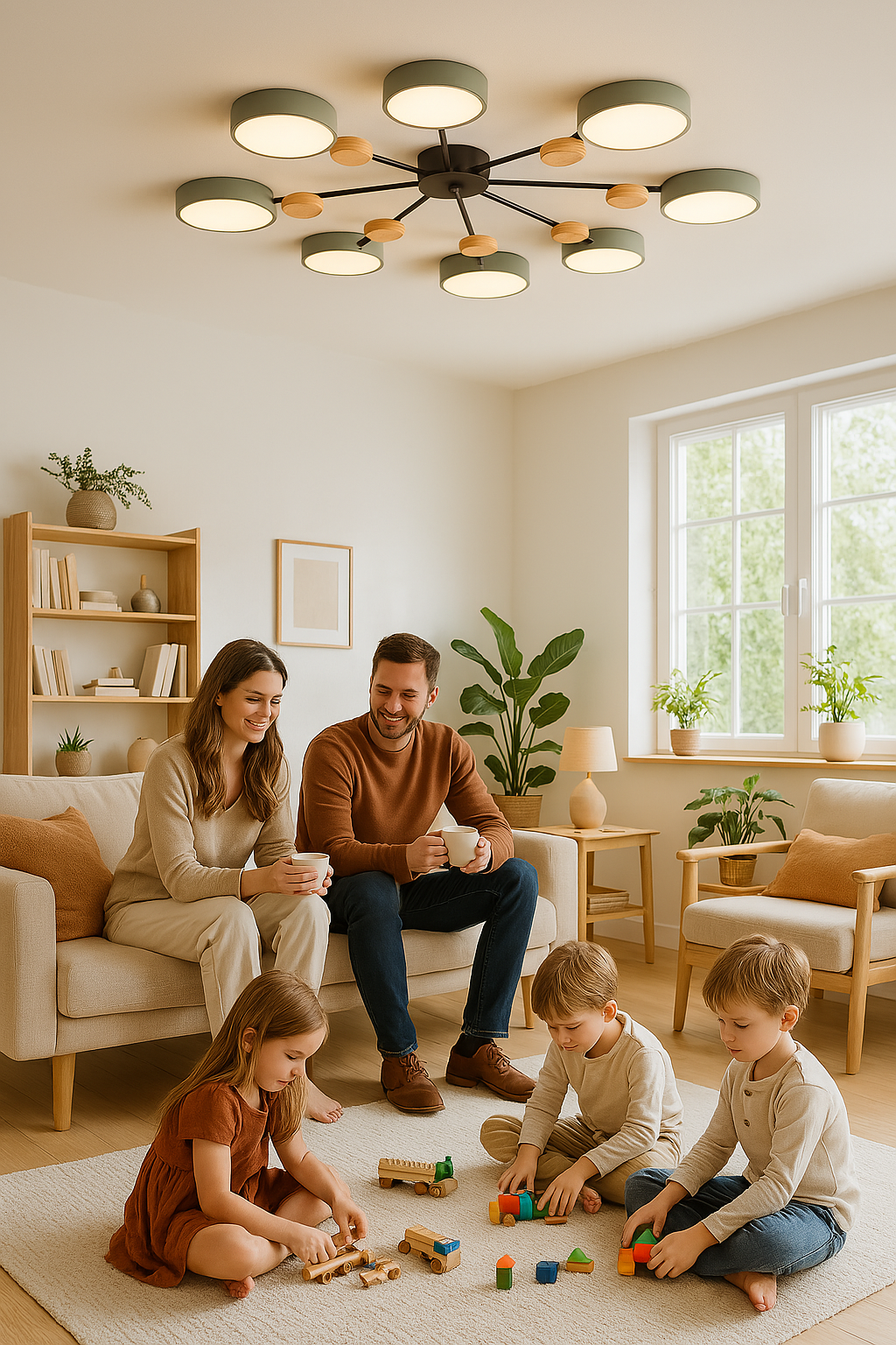 Nordora Scandinavische LED-plafondlamp