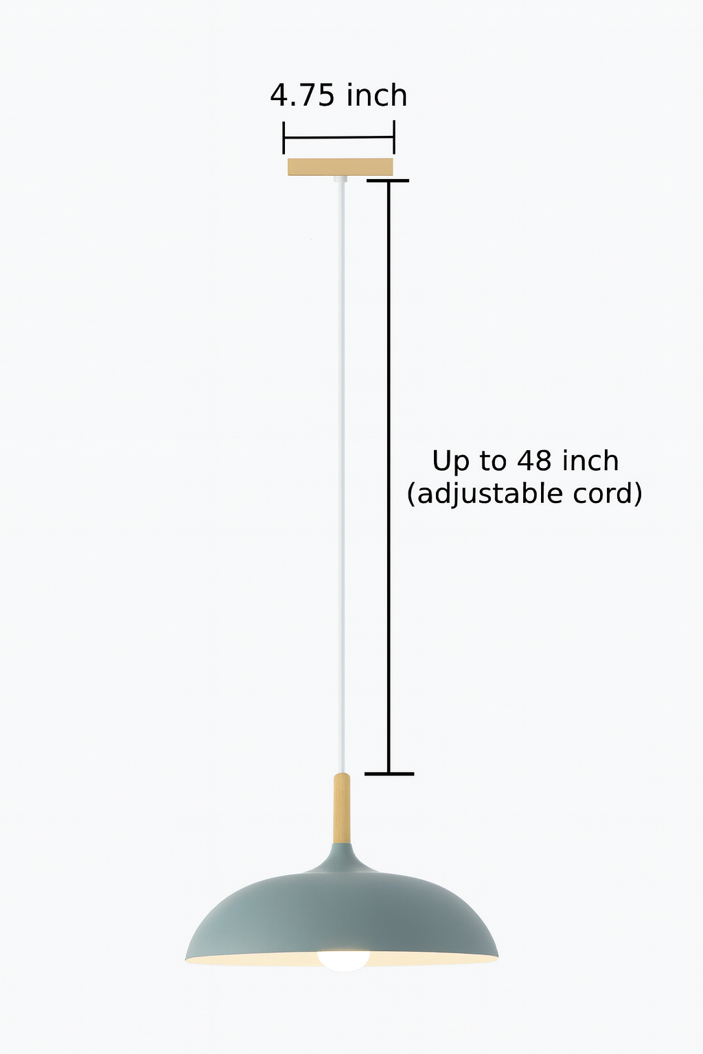 Pastel retro design hanglamp