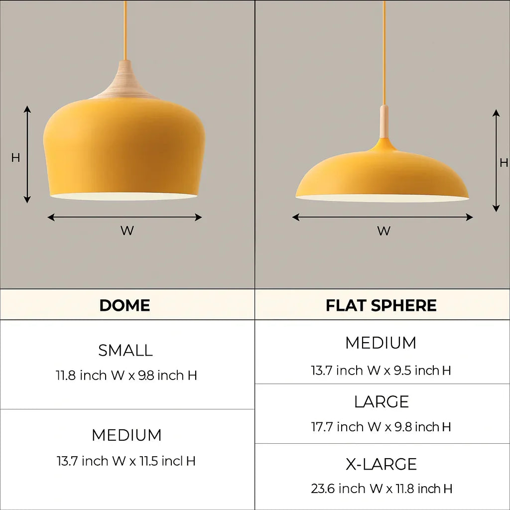 Pastel retro design hanglamp