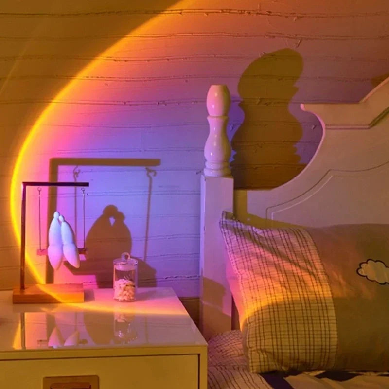 Sfeerlamp met lichtbundel en draaibare kop