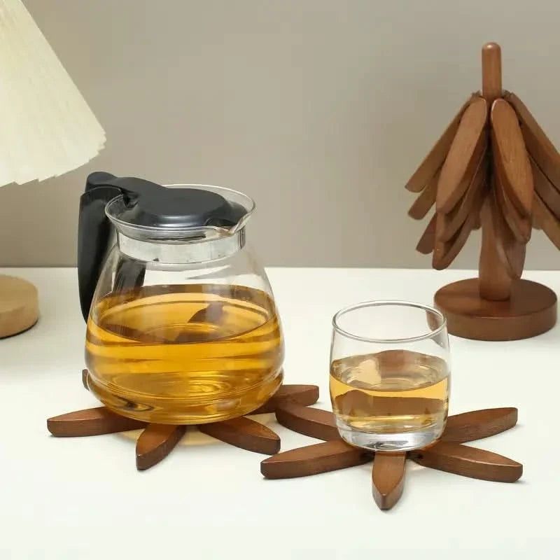 Houten Boomvorm Onderzetters Set