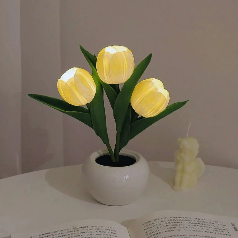 Tulpen Bloemlamp Met Warmwit Licht