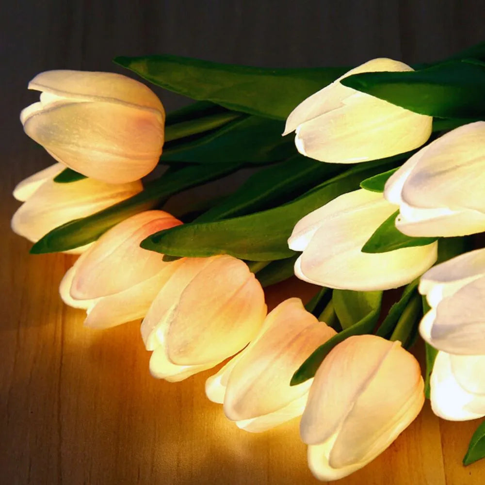 Tulpen Bloemlamp Met Warmwit Licht