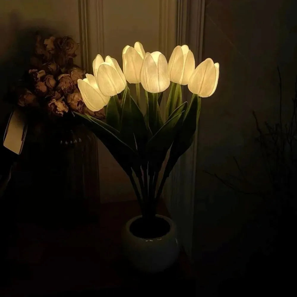 Tulpen Bloemlamp Met Warmwit Licht