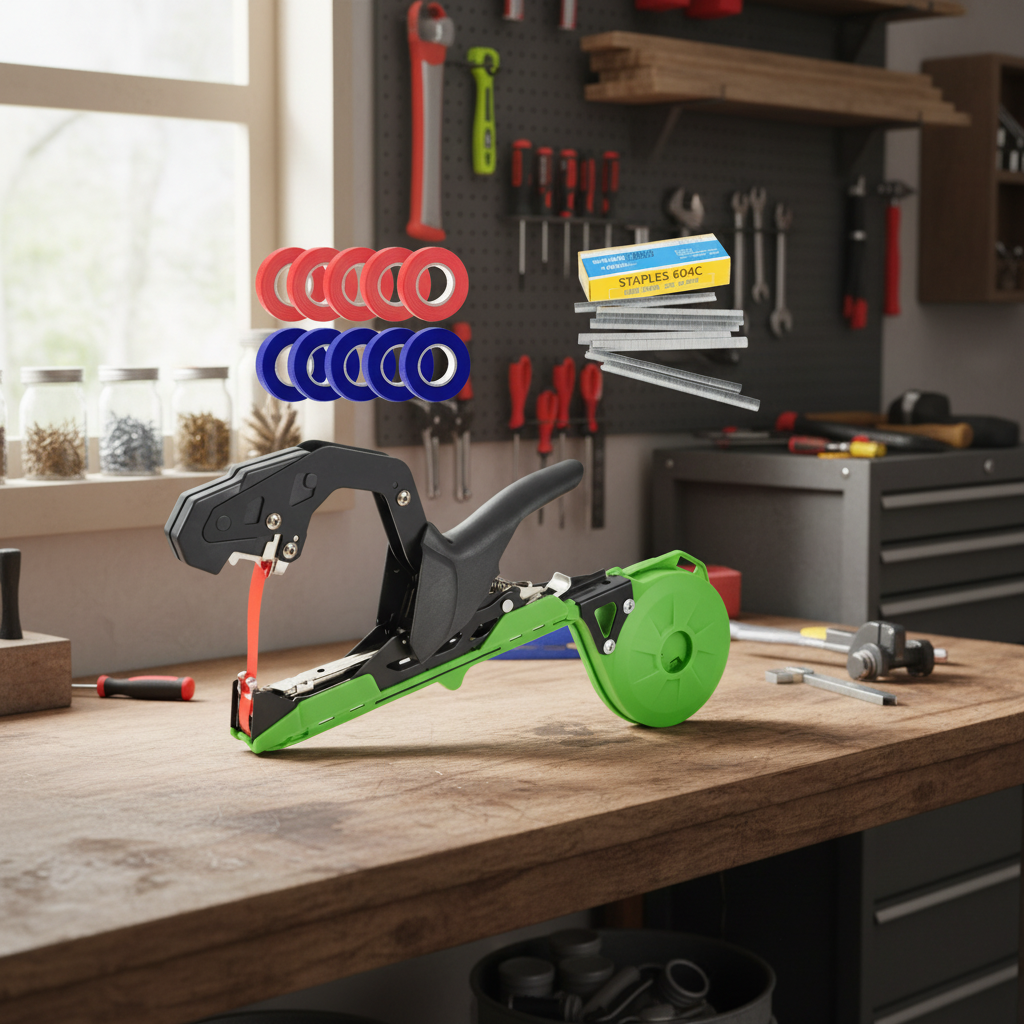Plantbindmachine voor plantenondersteuning