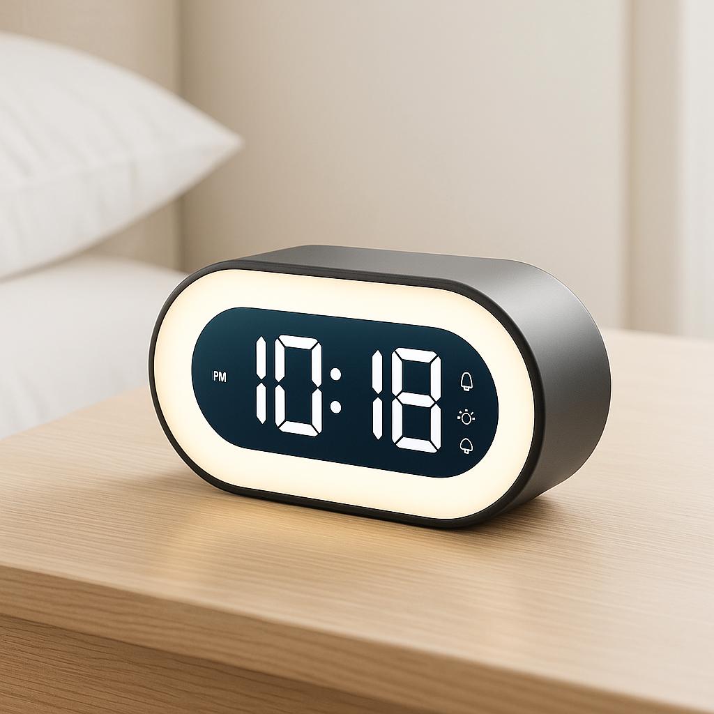 Digitale LED Wekker met Nachtlamp