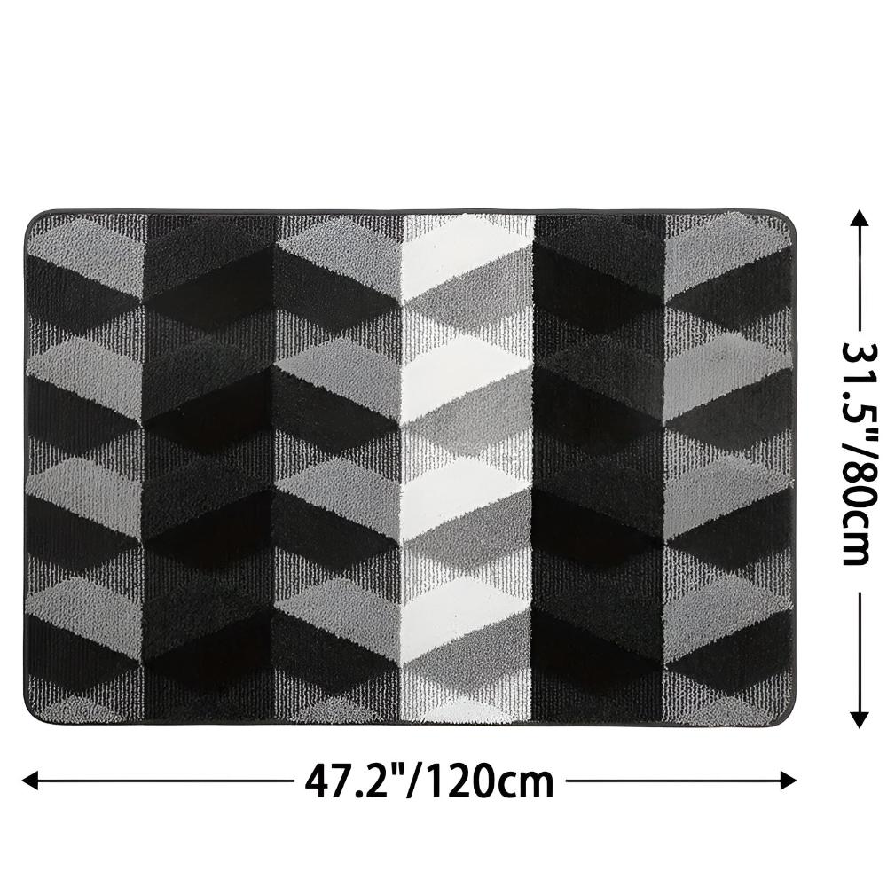 Zeno geometrisch microvezel vloerkleed