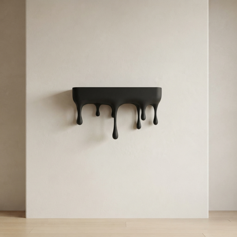 Zwevende Wandplank met Druppelontwerp